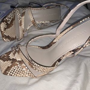 Zara strapping snake heel